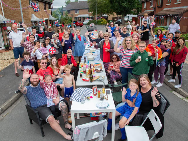 Celebrations at Marsh Close, Drayton, Portsmouth
Picture: Habibur Rahman