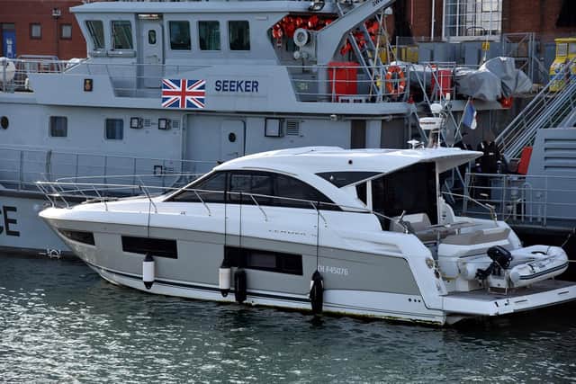Charles Lynch, also known as Wolfram Steidl, smuggled eight Albanian migrants on board a 46ft motor cruiser in the English Channel on November 6 in 2019. The Border Force cutter Seeker intercepted the motor cruiser and brought everyone on board ashore at Portsmouth. Picture: National Crime Agency