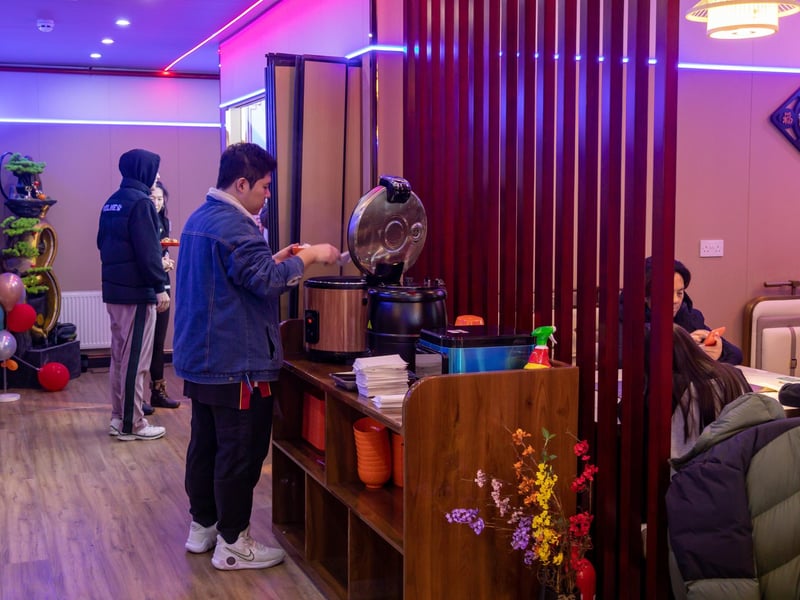 Self-service area at the Mayfair Chinese Restaurant. Picture: Mike Cooter (081224)