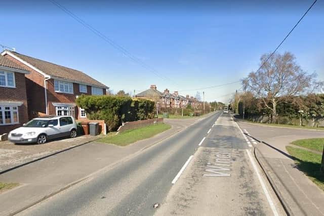 Fareham police were involved in the arrest of three men in Waltham Chase, near Bishop's Waltham. Picture: Google Street View.