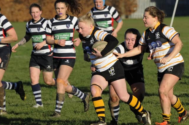 Portsmouth Valkyries players will be at Rugby Camp this Sunday to pass on tips at a girls open morning. Picture by Ian Hargreaves