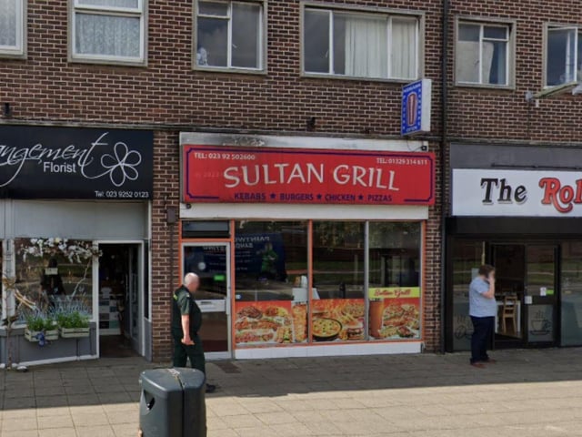 Sultan Grill at 17 Rowner Road, Gosport was handed a three-out-of-five rating after assessment on April 11.