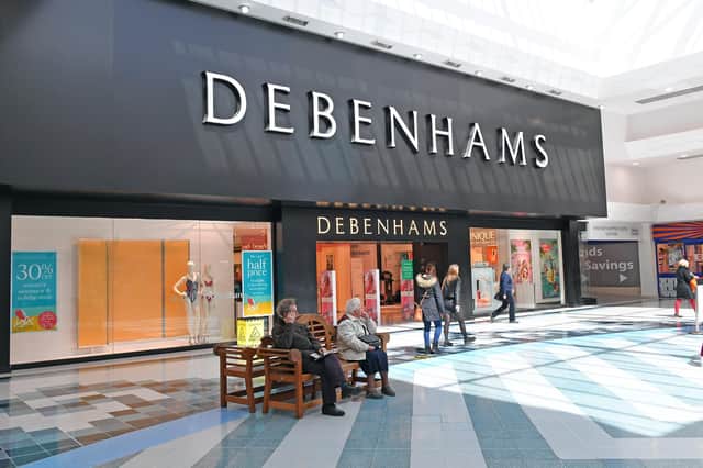 Debenhams in Fareham Shopping Centre  
Picture: Malcolm Wells (190508-8488)