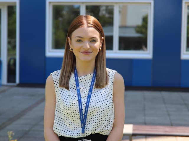 Rebekah Cox is both studying and working at Highbury College - she is completing a Level 4 Professional Accounting Technician Apprenticeship and is a Finance Bookkeeper Apprentice.