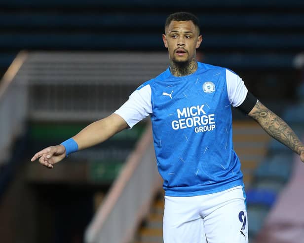 Peterborough striker Jonson Clarke-Harris Picture:  Pete Norton/Getty Images