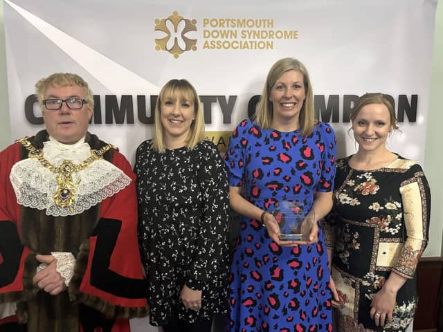 Screening team with Lord Mayor of Portsmouth at awards ceremony