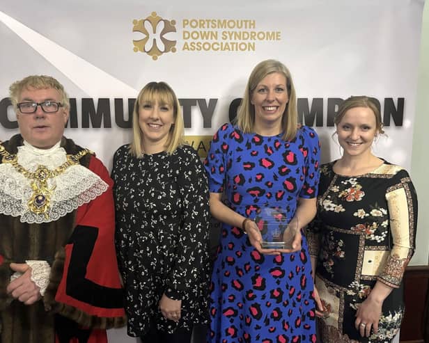 Screening team with Lord Mayor of Portsmouth at awards ceremony