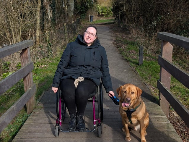 Leah with Bertie