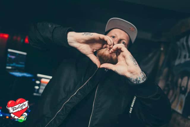 Alex Dutton from Portsmouth Party DJ thanked everyone who had donated. Picture by Matthew Clark