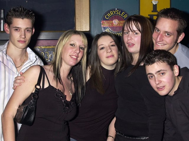Revellers having a good time at Route 66 nightclub in Guildhall Walk, Portsmouth - (040893-0007)