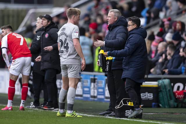 Cameron McGeehan and Kenny Jackett. Photo by Daniel Chesterton/phcimages.com
