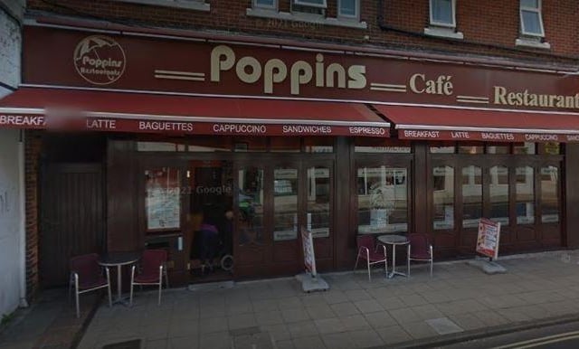 Poppins in London Road, Waterlooville, has a rating of 4.4 from 281 Google reviews.