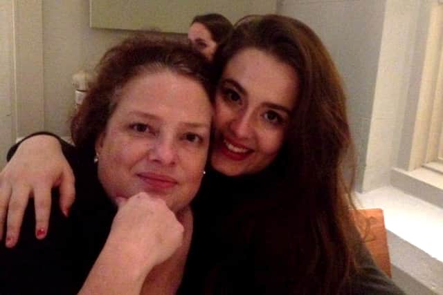 Liberty Rose with her mother Sarah Rose.