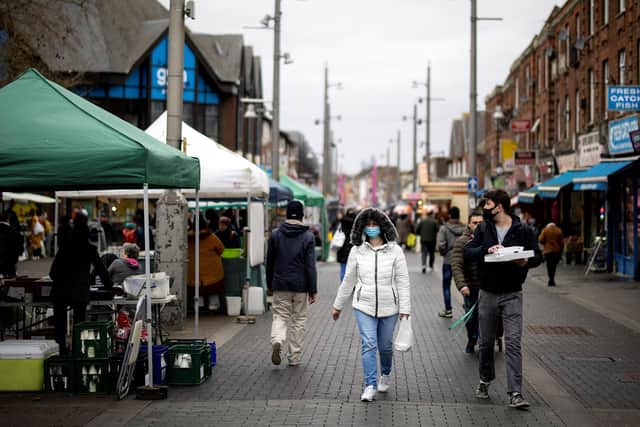 Inflation remains at a 30 year high, with people seeing rising costs for fuel, food, energy and clothes. Picture: TOLGA AKMEN/AFP via Getty Images.