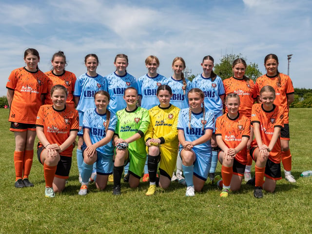 AFC Porchester 2 and AFC Portchester Castles U15s Girls. Picture: Mike Cooter