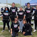 A team skydived to raise money in memory of Bradley Coombes.
Picturerd back row left to right - Natalie Jutla, Tim Godfrey, Caroline Mousdale, Callum Spencer and Ben Holt
Front row left to right - Abigail Taylor and Amalia Gomez Lopez.