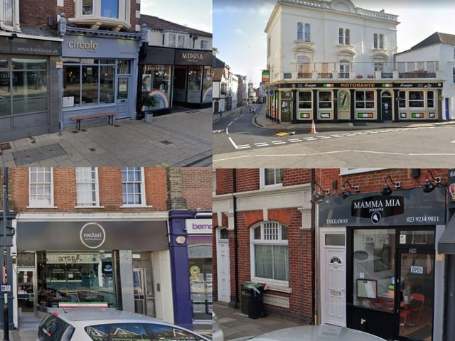 The area is blessed with a number of Italian restaurants