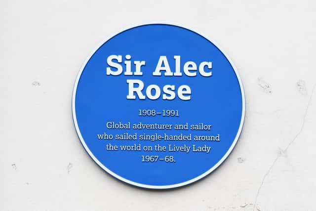 Portsmouth has its own scheme commemorating important people with links to our city including Sir Alec Rose - the Southsea greengrocer who sailed 'Lively Lady' around the world