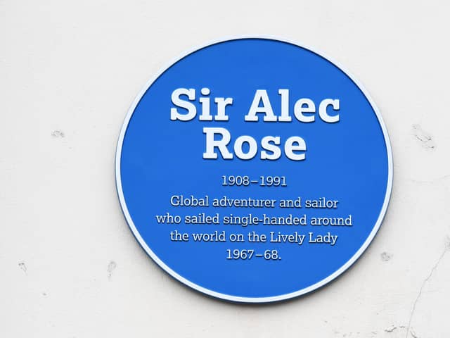 Portsmouth has its own scheme commemorating important people with links to our city including Sir Alec Rose - the Southsea greengrocer who sailed 'Lively Lady' around the world