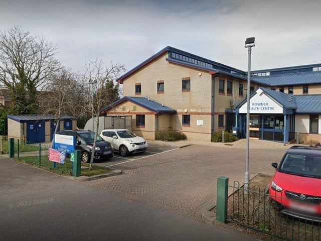 At Rowner Health Centre in Rowner Lane, 35.2 per cent of people responding to the survey rated their experience of booking an appointment as good or fairly good. Picture: Google Maps