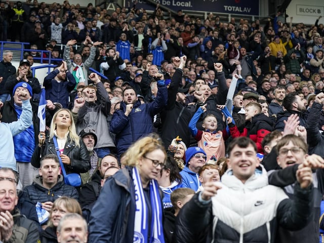 20,113 fans were packed into Fratton Park as Pompeym welcomed their biggest crowd into PO4 for more than 13 years