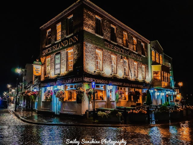 Spice Island Inn. Late night rainy walks, are just as therapeutic as sunny daytime ones taken by Vicky Stovell
