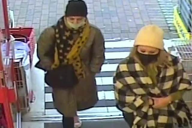 Police would like to identify these women in connection with a theft that left an elderly woman from Gosport hundreds of pounds out of pocket. Picture: Hampshire Constabulary
