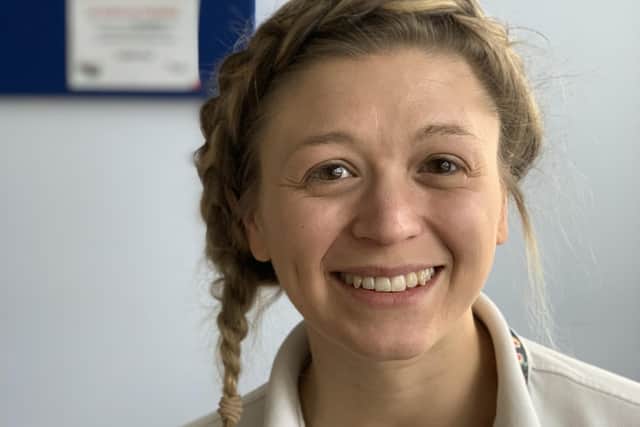 Hayley Price from the Orthopaedic Physiotherapy Team at Queen Alexandra Hospital