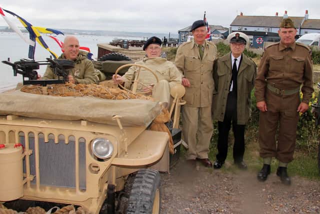 Members and owners of the vintage army vehicles who belong to the Solent Overlord Group. Picture: Bob Hind.