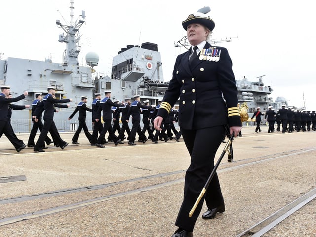 Commanding officer commander Claire Thompson OBE (170423-1956)