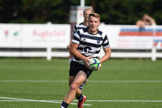 Ben Holt got both of Havant's tries in their defeat at Hertford. Picture: Neil Marshall