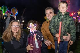 HMS Sultan held its annual bonfire and fireworks night on Thursday evening, as thousands of locals enjoyed all the fun of the fair.  Pictured - Midwinter Family from Gosport  Photos by Alex Shute