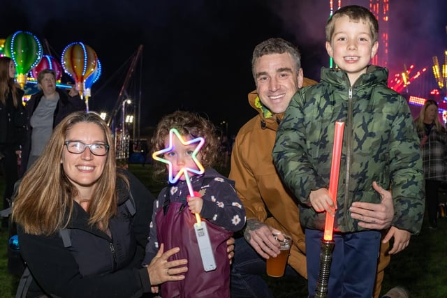 HMS Sultan held its annual bonfire and fireworks night on Thursday evening, as thousands of locals enjoyed all the fun of the fair. Pictured - Midwinter Family from Gosport Photos by Alex Shute
