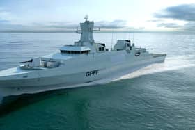 A CGI shots of what the Type 31 general purpose frigate could look like