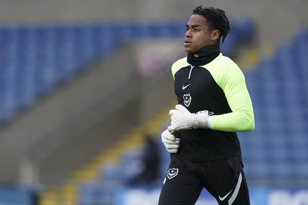 Josh Oluwayemi starts for Pompey against Wycombe in their final match of the season. Picture: Jason Brown/ProSportsImages