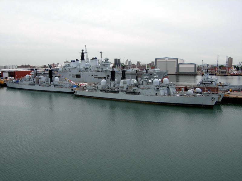 HMS Invincible (RO5) in Portsmouth Naval base. Picture: Dean Kedward