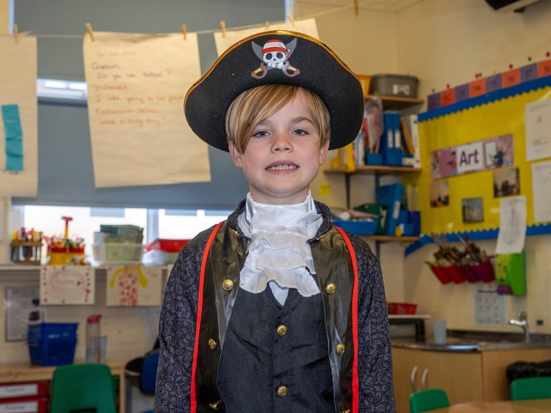 Children & staff from Meon Infant and Junior School dressed up for World Book Day.  Pictured - Pupils dressed up for World Book Day  Photos by Alex Shute