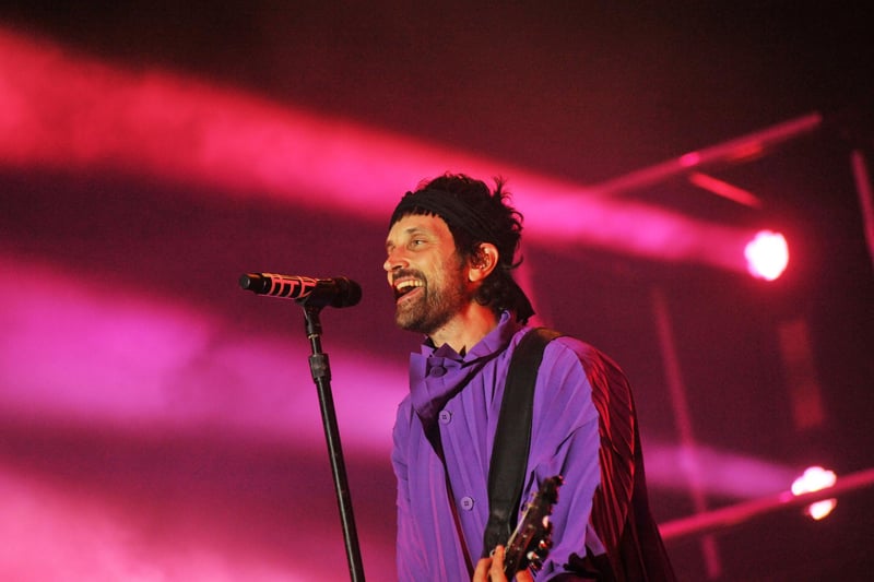 Kasabian's set included Fire, Club Foot and You're In Love With a Psycho