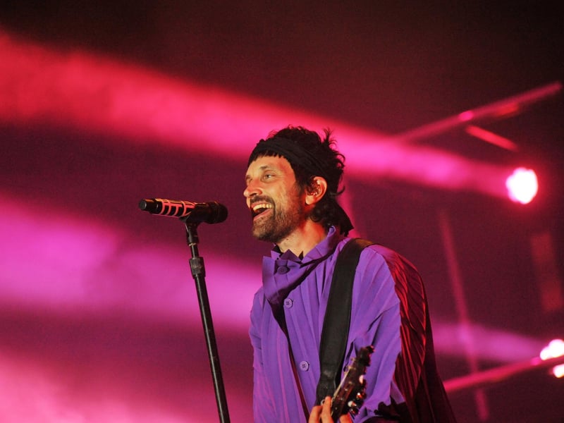 Kasabian's set included Fire, Club Foot and You're In Love With a Psycho