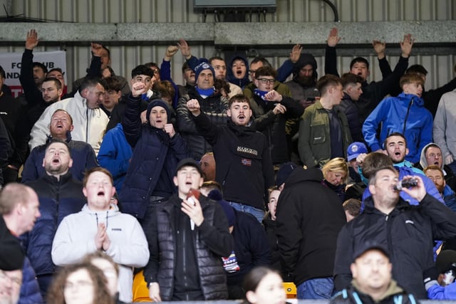 Around 1,800 Pompey fans were in raucous voice in the 1-0 victory at Port Vale.