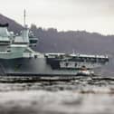 The Firth of Clyde is no stranger to the Royal Navy aircraft carrier HMS Queen Elizabeth which has been to the serene waters of the loch, berthing at Glen Mallan ammunition jetty.