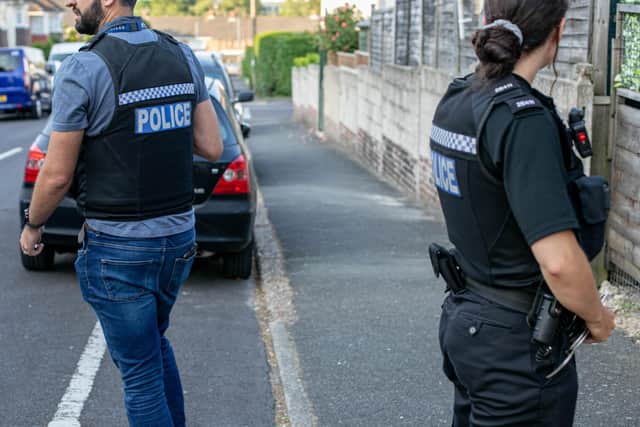 Police in Halstead Road, Cosham Picture: Habibur Rahman