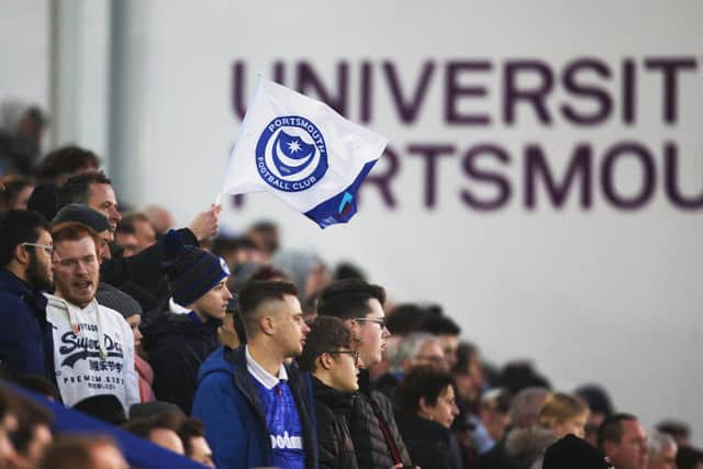 The Fratton faithful