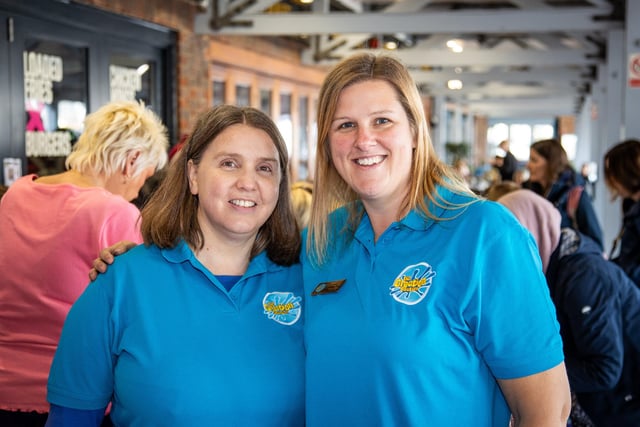 People flocked to Port Solent on Thursday to enjoy the half term entertainment, including arts and craft, face painting and magic shows.

Pictured - Louise Richardson and Jenny Mattingley of Creation Station, Cosham

Photos by Alex Shute