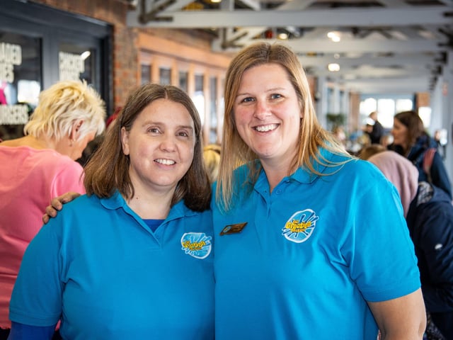People flocked to Port Solent on Thursday to enjoy the half term entertainment, including arts and craft, face painting and magic shows.Pictured - Louise Richardson and Jenny Mattingley of Creation Station, CoshamPhotos by Alex Shute