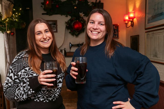Emily Payne, left, and Grace Coote. Radio Victory fundraiser for Rowans Hospice, which took place at The George Inn on Portsdown Hill Road
Picture: Chris Moorhouse