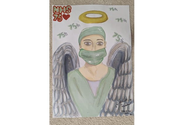An entry by Emitis, 12, for the children's drawing competition run by Portsmouth Hospitals University NHS Trust