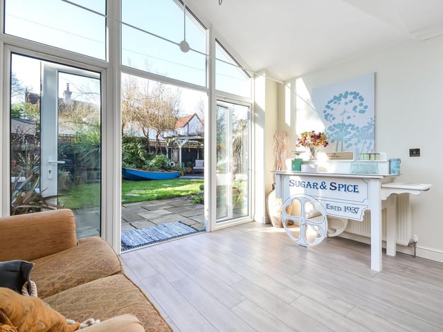 Wisteria House, a four bedroom detached home, is on sale for £775,000. It is listed by Fine and Country.
