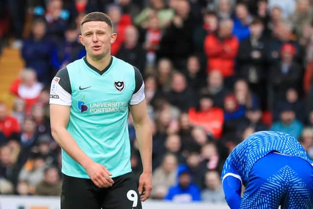 Colby Bishop has had chances to bolster his already impressive goal tally in recent games for Pompey but has failed to take the opportunities presented to him