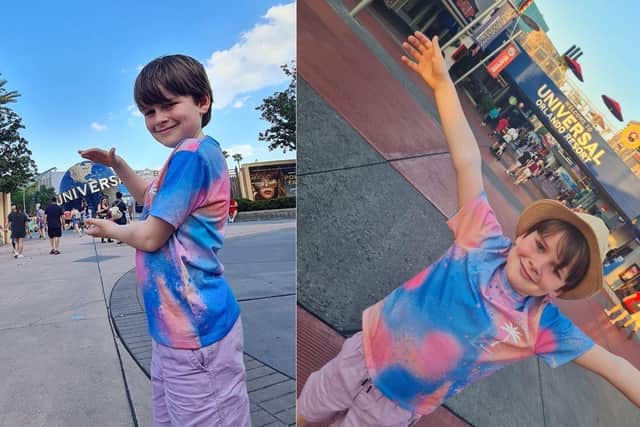 Oliver, 7, won a spot on the Ant and Dec Saturday Night Takeaway plane where he jetted off to Florida.